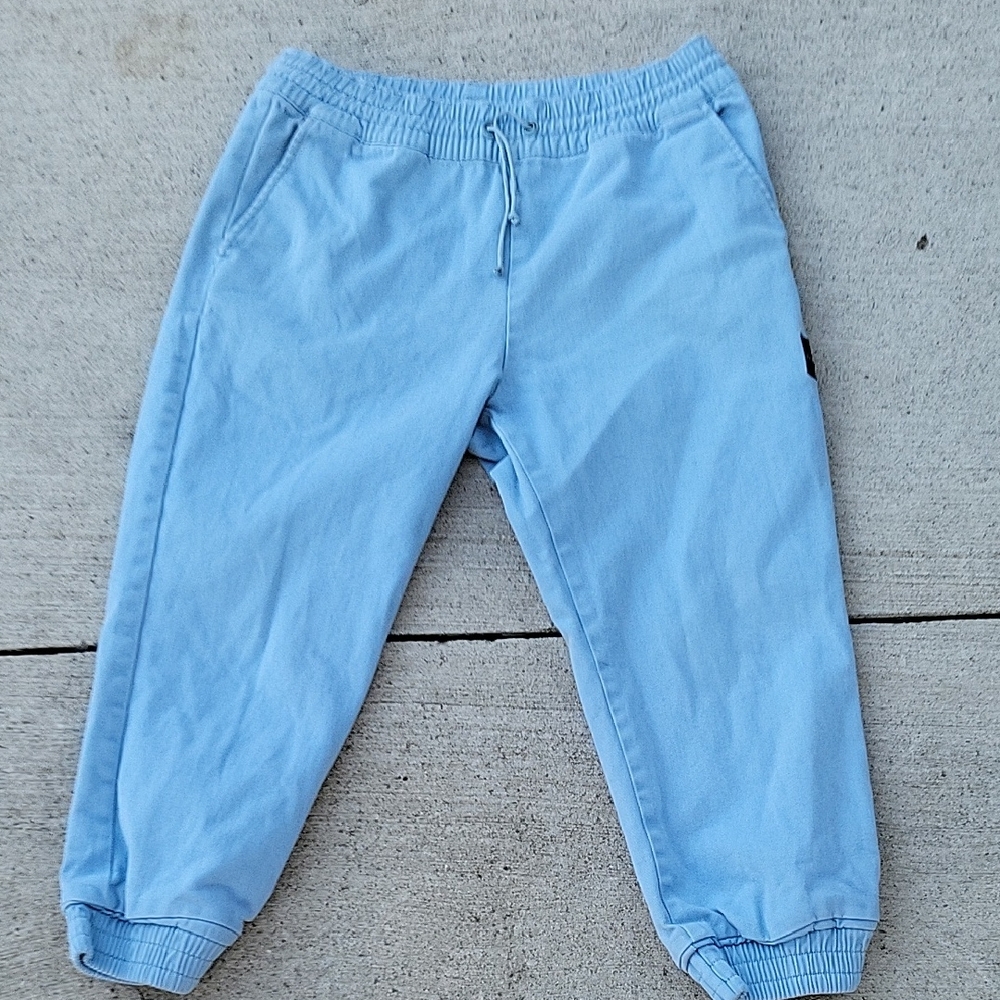 Adidas Blue Jogger Sweatpants with Elastic Cuffs